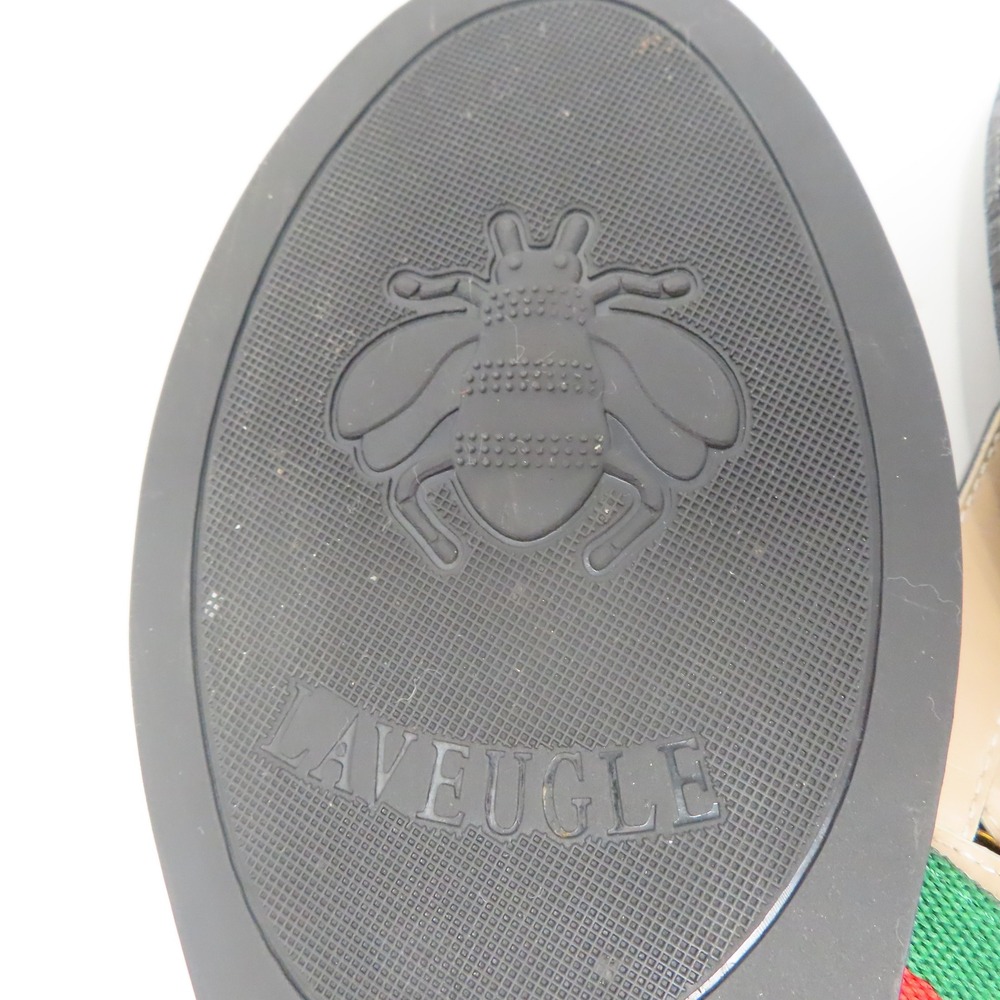Gucci Double G Web Thong Sandals Black Mens 42 Flip Flops Gold Logo Italy - Picture 15 of 16